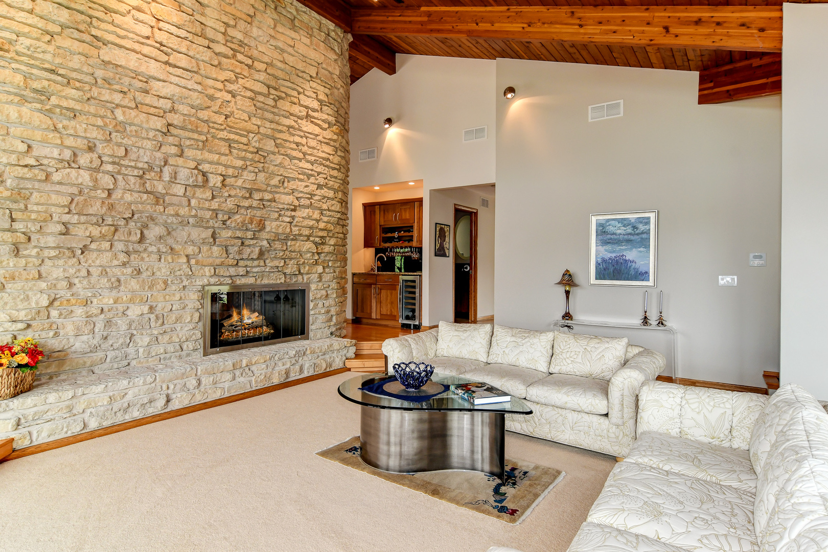 39 Fawn Court Burr Ridge, IL 60527 - Photo 7 of 46 a living room with furniture and a fireplace