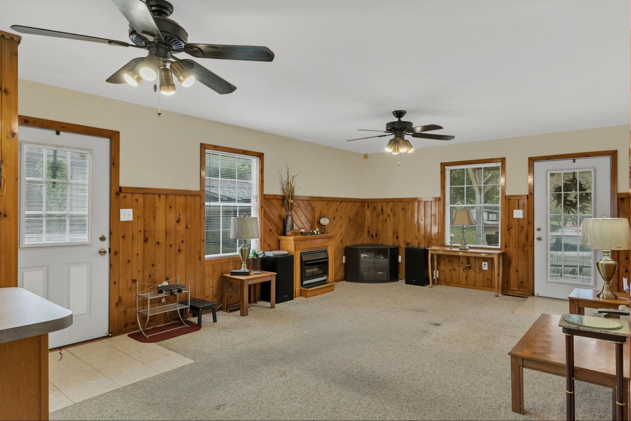 6845 Bizzell Howell Road College Grove, TN 37046 - Photo 5 of 20 a living room with furniture and a fireplace