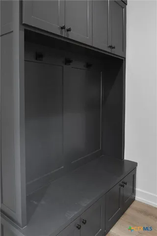 a close view of closet