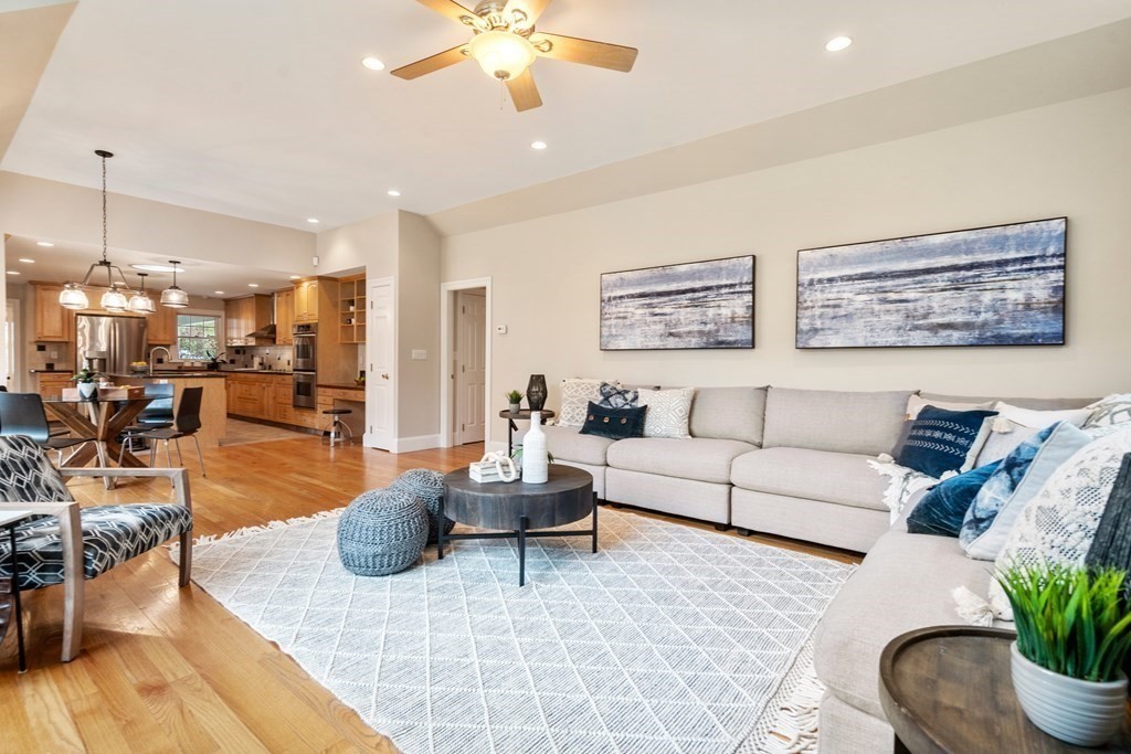 41 Janet Road Newton, MA 02459 - Photo 17 of 37 a living room with furniture kitchen view and a potted plant
