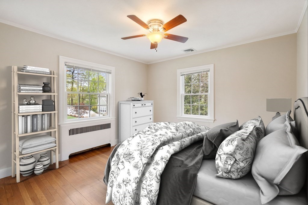 41 Janet Road Newton, MA 02459 - Photo 29 of 37 a bedroom with bed and wooden floor