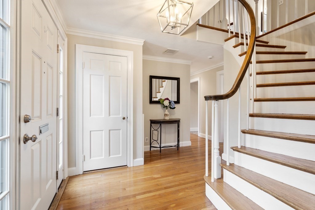 41 Janet Road Newton, MA 02459 - Photo 3 of 37 a view of entryway and hall with wooden floor