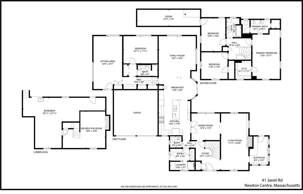 41 Janet Road Newton, MA 02459 - Photo 37 of 37 a black and white photo of a living room