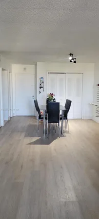 a workspace with furniture and natural light