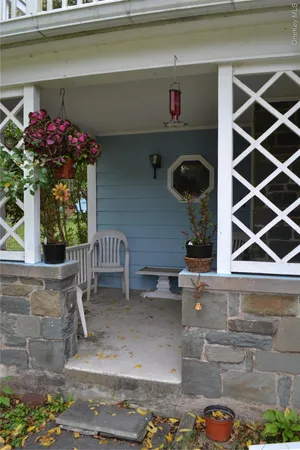 a front view of a house