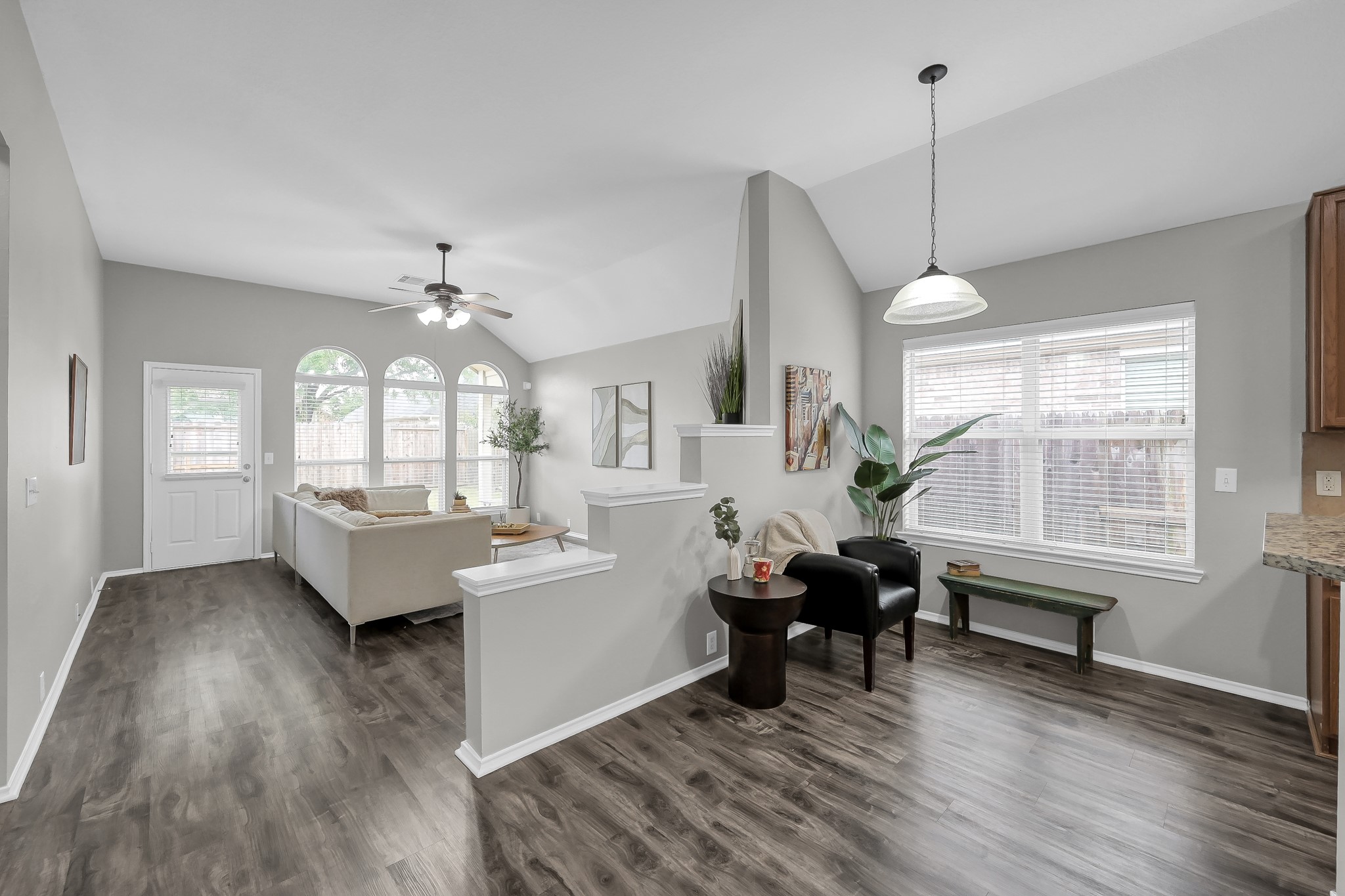 30206 Mesa Valley Drive Spring, TX 77386 - Photo 13 of 38 a living room with furniture and wooden floor