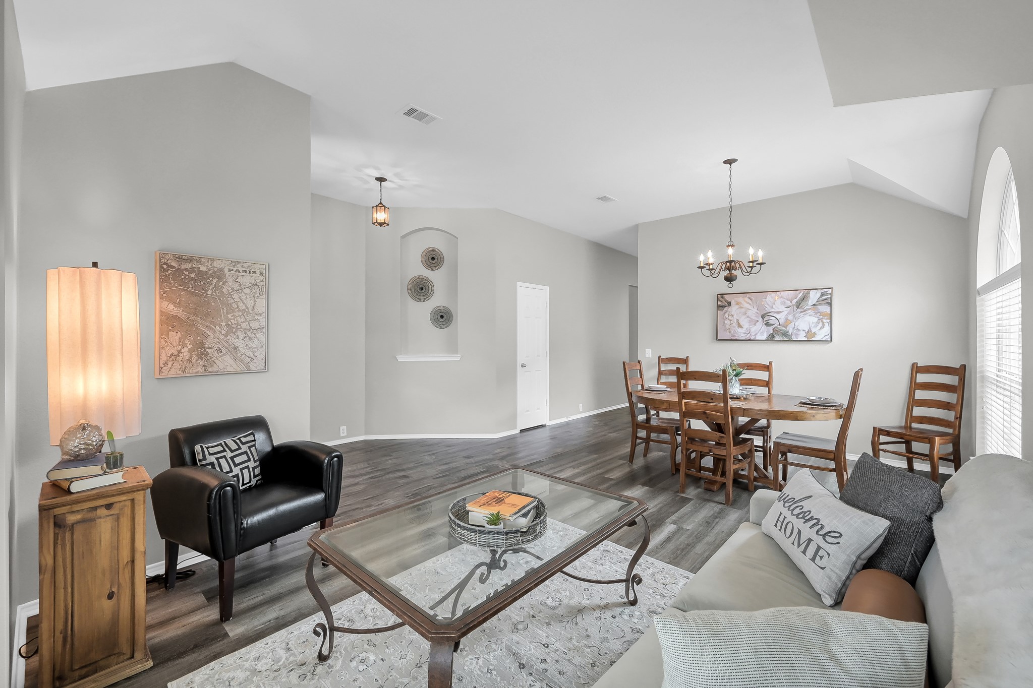 30206 Mesa Valley Drive Spring, TX 77386 - Photo 6 of 38 a living room with furniture and wooden floor