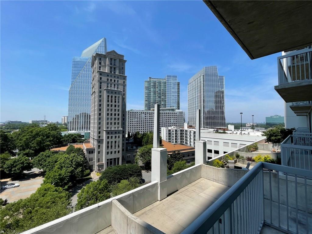3324 Peachtree Road Northeast, Unit 908 Atlanta, GA 30326 - Photo 16 of 46 a view of city from balcony