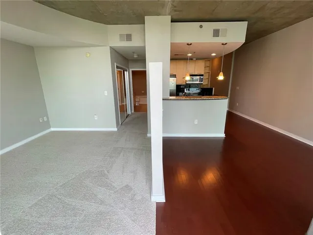 a view of an empty room