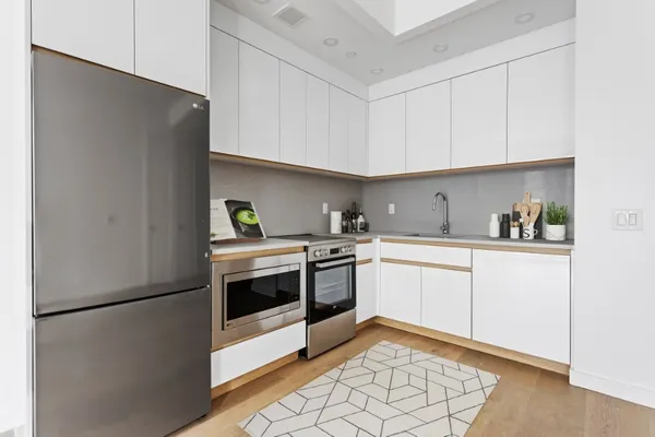 an empty room with window