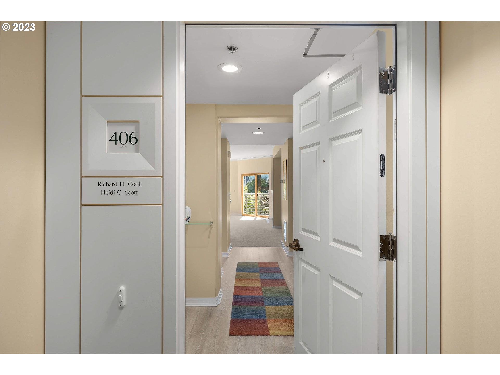 1132 Southwest 19th Avenue, Unit 406 Portland, OR 97205 - Photo 3 of 38 a view of a hallway