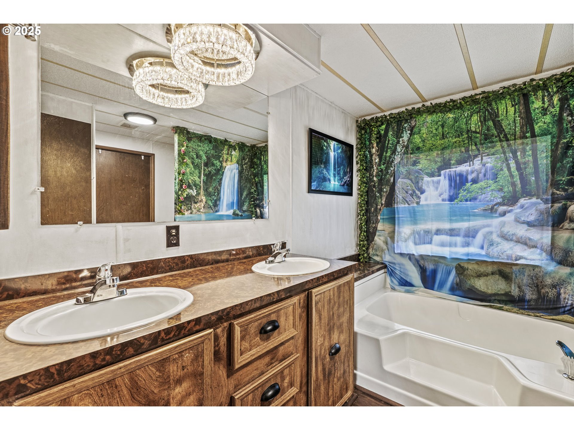 2032 Southeast 283rd Avenue Camas, WA 98607 - Photo 7 of 22 a bathroom with a sink a mirror and a bathtub