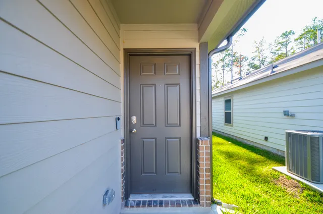 a view of front door