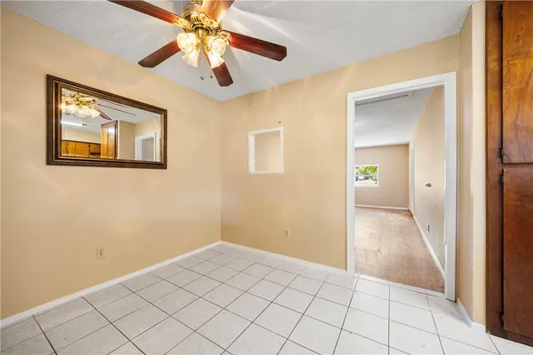 a view of an empty room