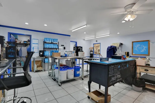 a view of a park with welcome board