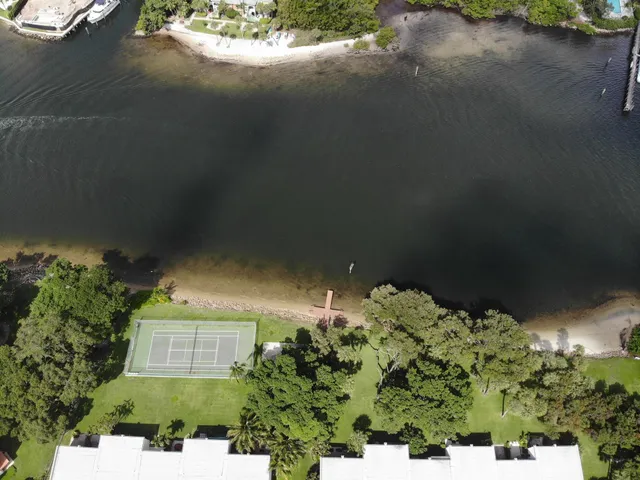 a view of a yard of a house