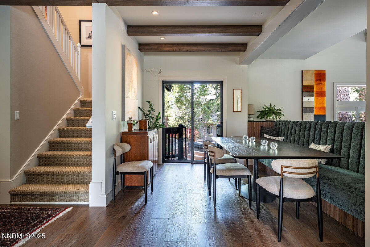 2 South Point Place Glenbrook, NV 89413 - Photo 22 of 49 a view of a dining room with furniture window and wooden floor