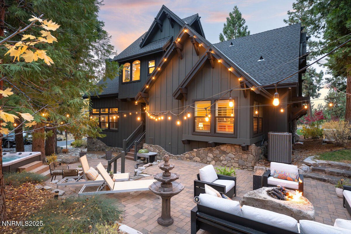 2 South Point Place Glenbrook, NV 89413 - Photo 5 of 49 a view of a patio with couches table and chairs and potted plants