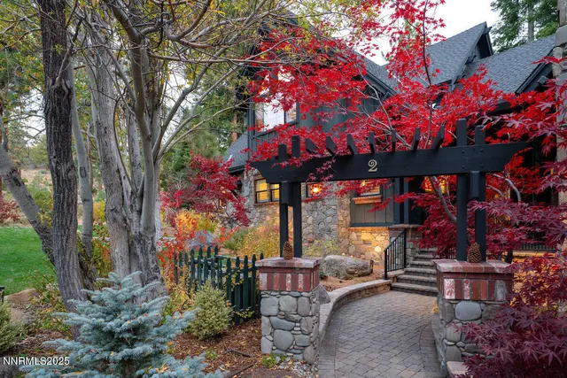 a view of a chairs and tables in a patio