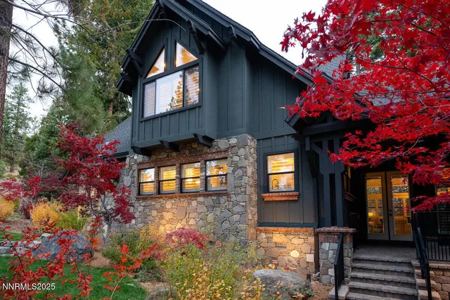 a front view of a house with balcony