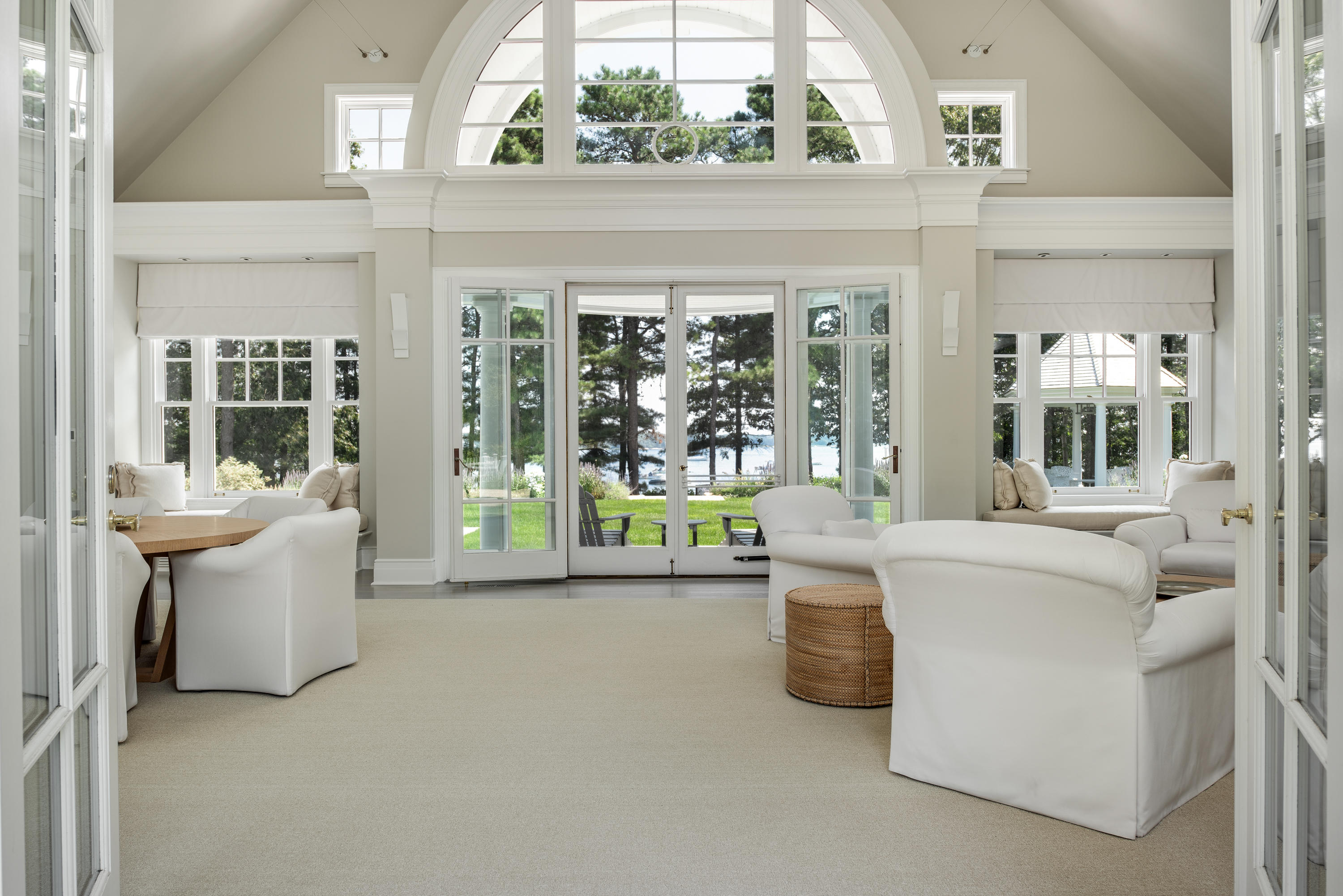 1025 Old Post Road Cotuit, MA 02635 - Photo 10 of 20 a living room with fireplace furniture and a large window