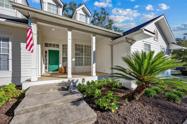 a house view with a outdoor space