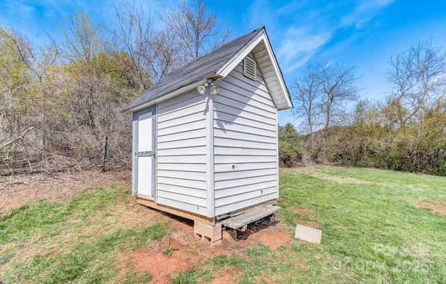 a backyard of a house