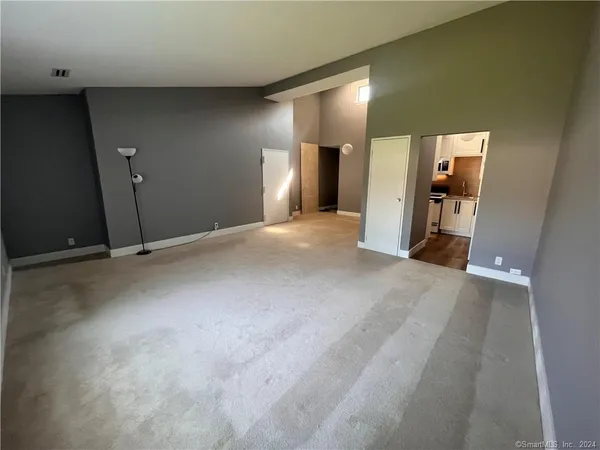 a view of a room with a sink