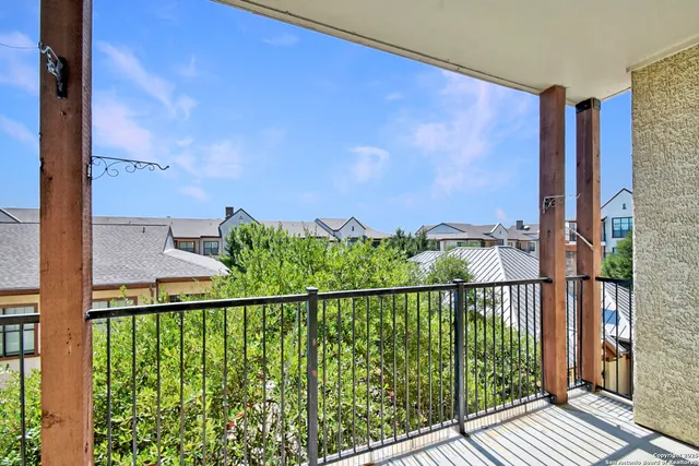 a view of a balcony