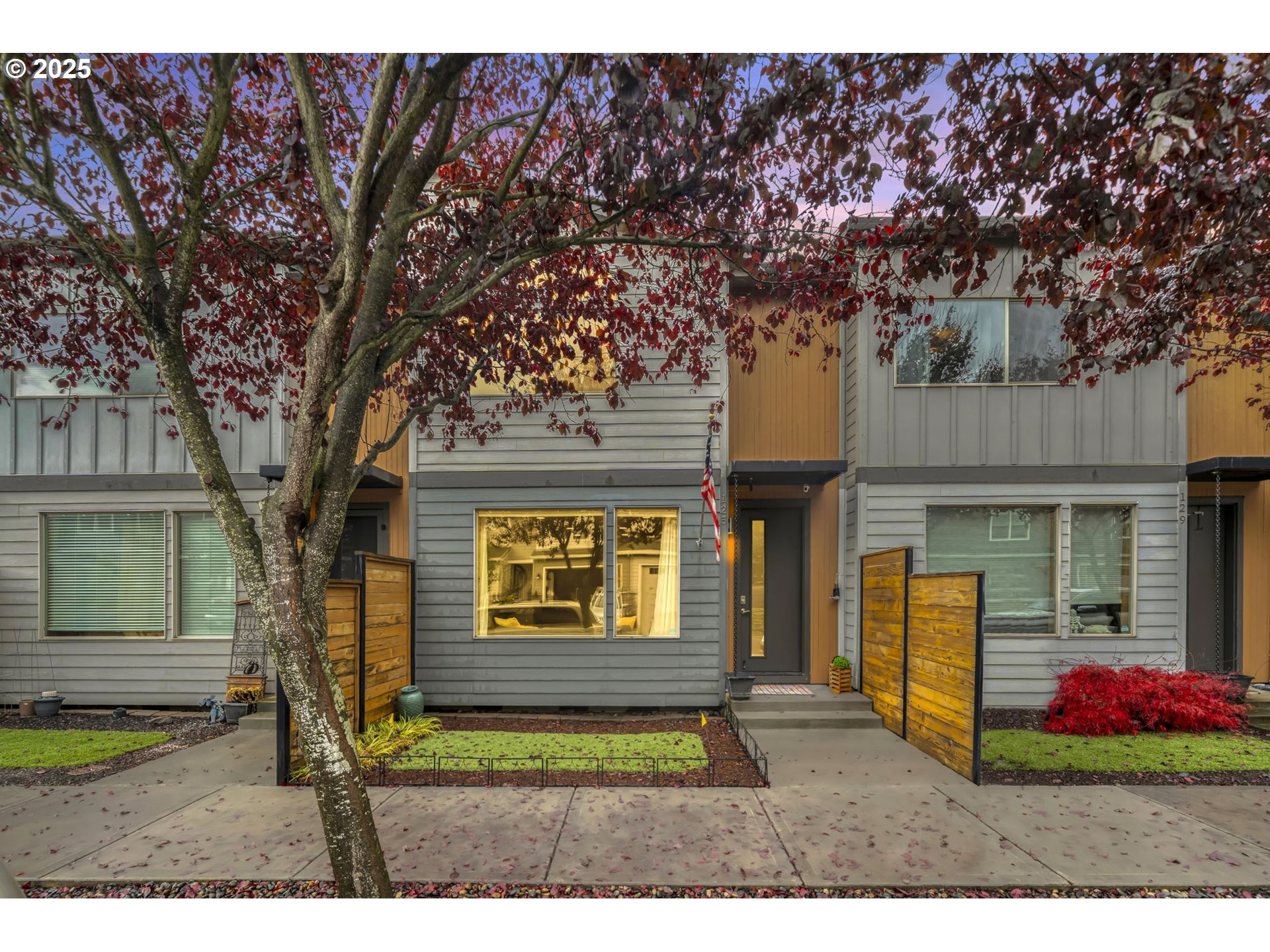 a view of outdoor space and front view of a house