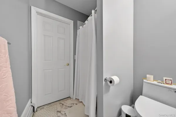a bathroom with a toilet