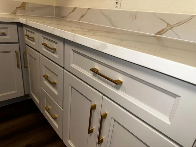 a close view of closet