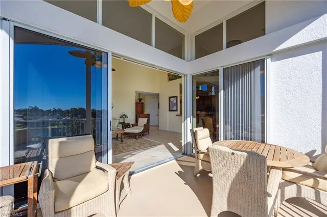 a outdoor space with furniture