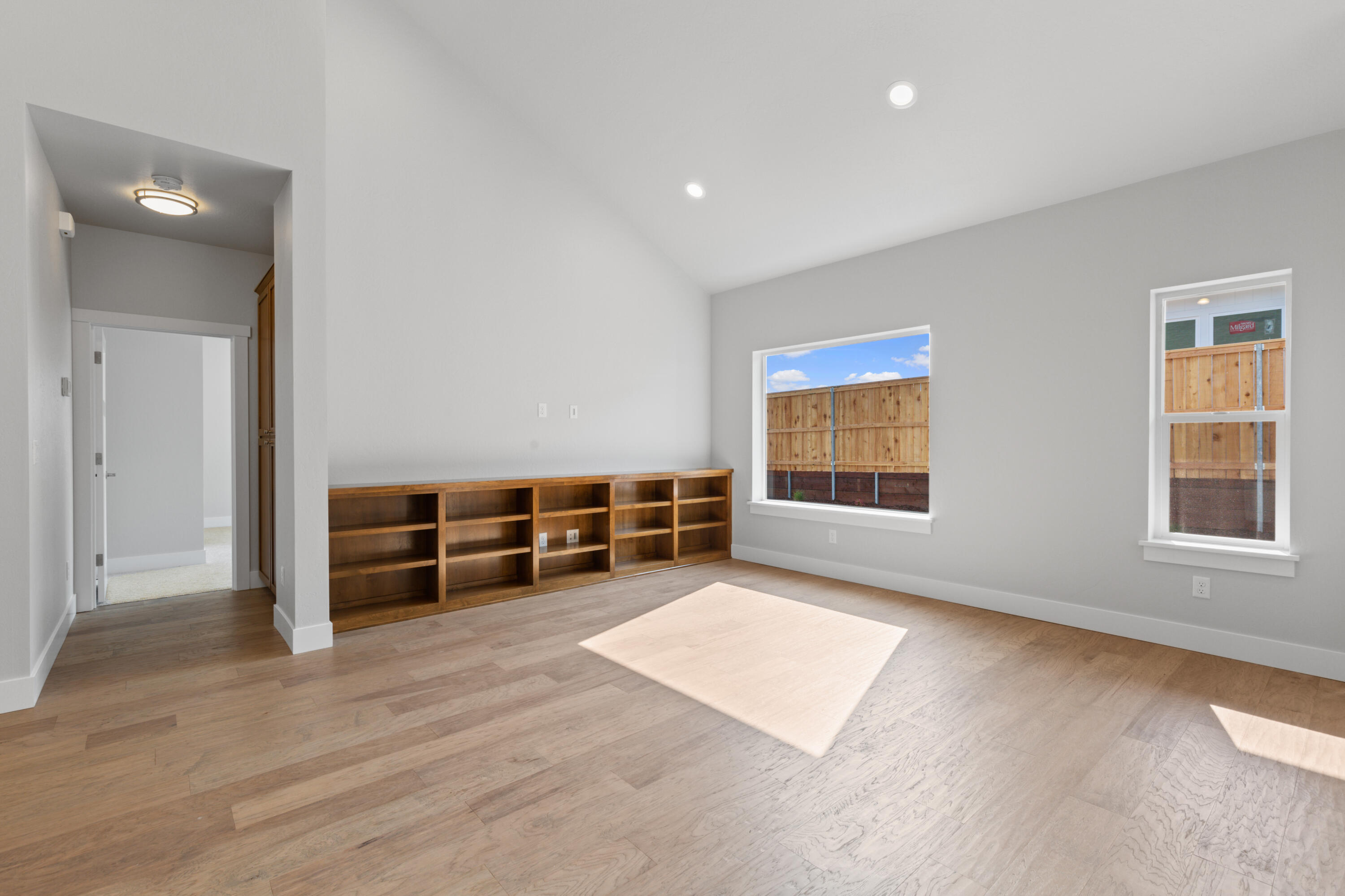 220 Autumn Ridge Road Talent, OR 97540 - Photo 10 of 27 Living room with solid alder wood built in entertainment center.