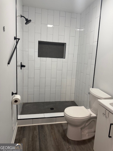 2899 Gresham Rd S East Atlanta, GA 30316 - Photo 15 of 17 a bathroom with a toilet and a shower