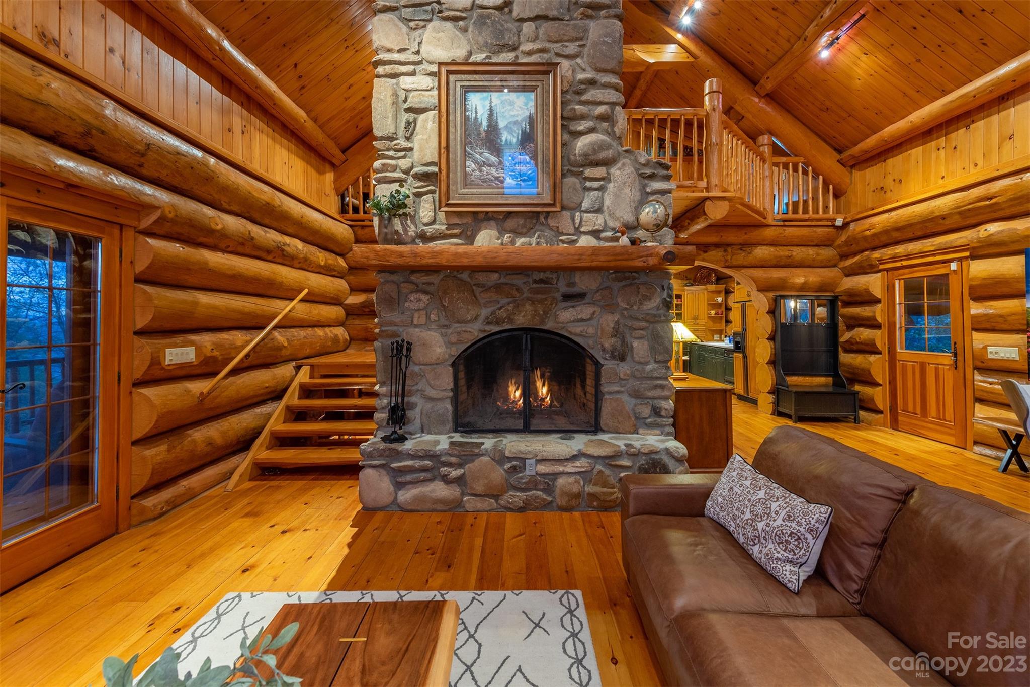 685 Talbot Drive Canton, NC 28716 - Photo 48 of 48 a living room with furniture and a fireplace