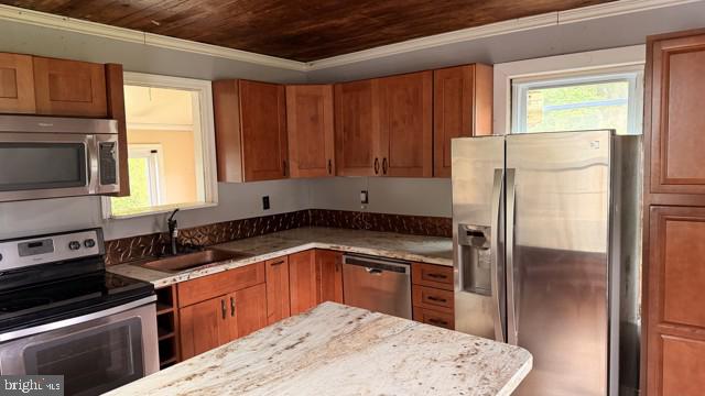 2060 Adams Road East Greenville, PA 18041 - Photo 28 of 32 Modern kitchen with warm wood accents.