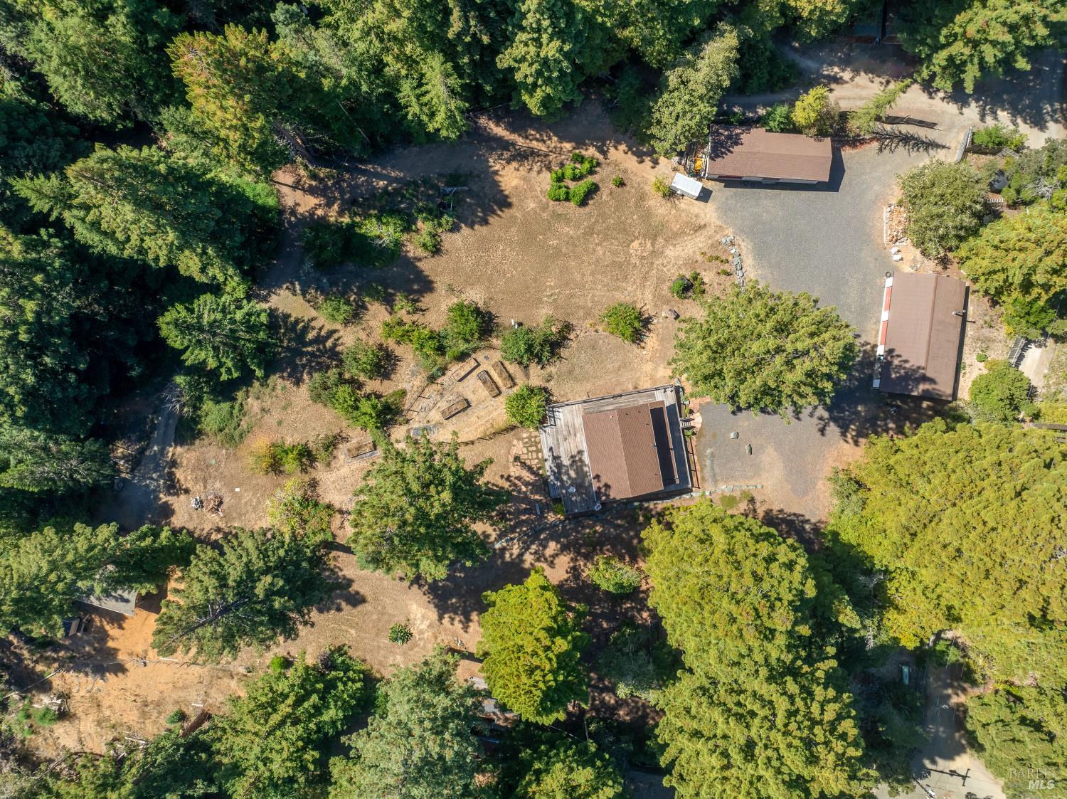 31026 Albion Ridge L Road Albion, CA 95410 - Photo 30 of 40 an aerial view of a house with a yard
