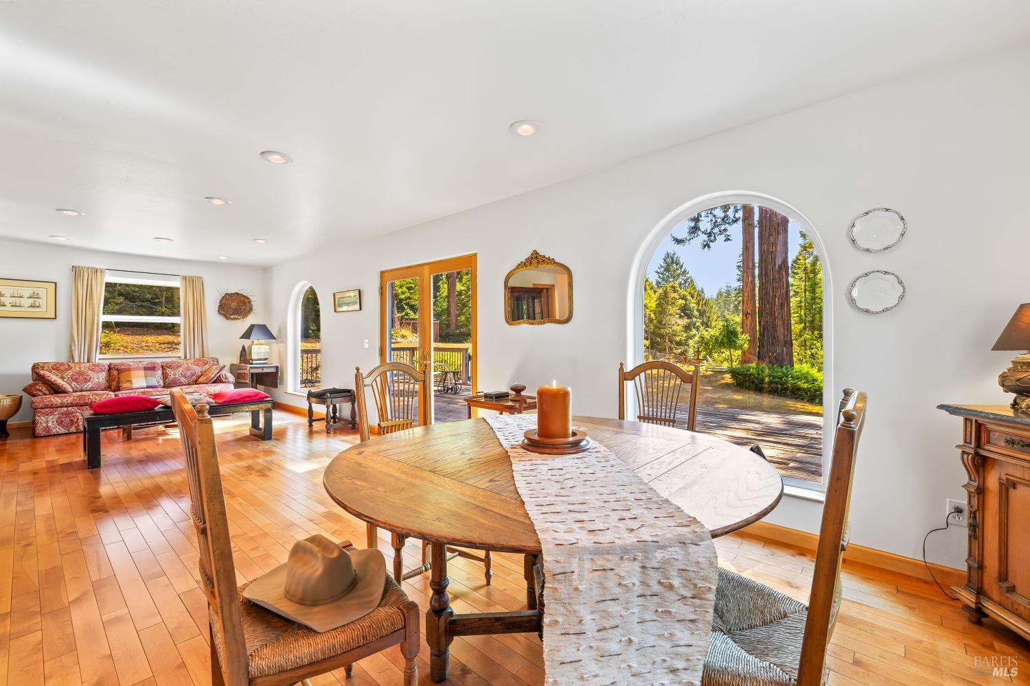 31026 Albion Ridge L Road Albion, CA 95410 - Photo 7 of 40 a view of a livingroom and dining room