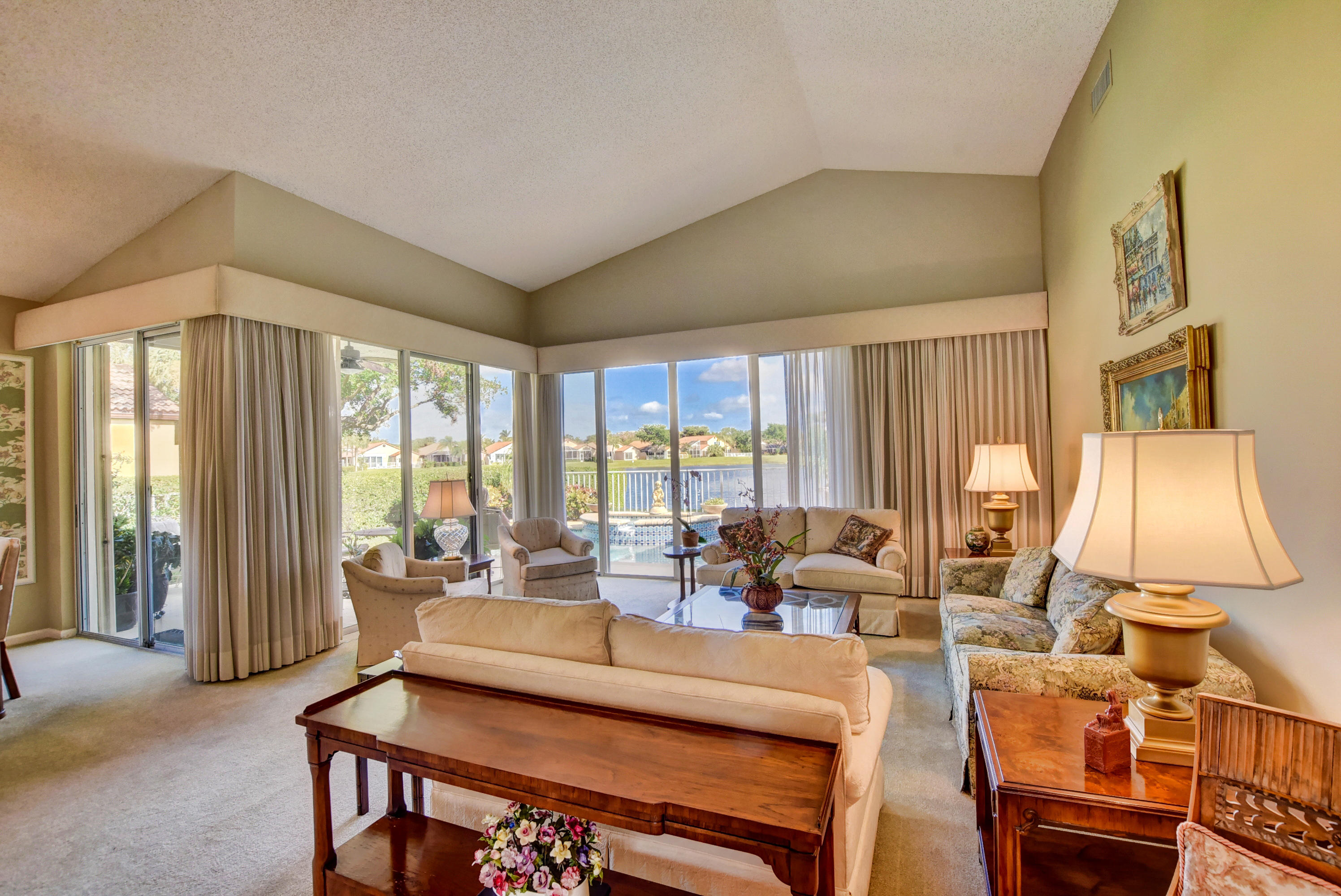 22590 Esplanada Drive Boca Raton, FL 33433 - Photo 8 of 39 lake view from living room