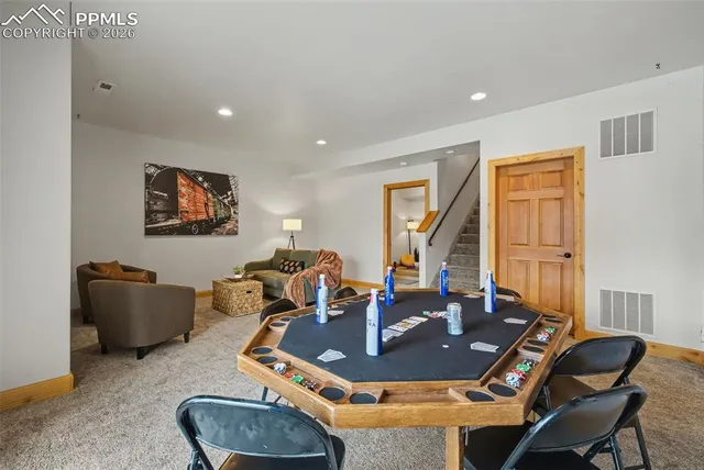 a room with furniture and window