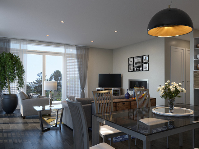 236 South Racine Avenue, Unit 303 Chicago, IL 60607 - Photo 8 of 11 a living room with furniture and a flat screen tv