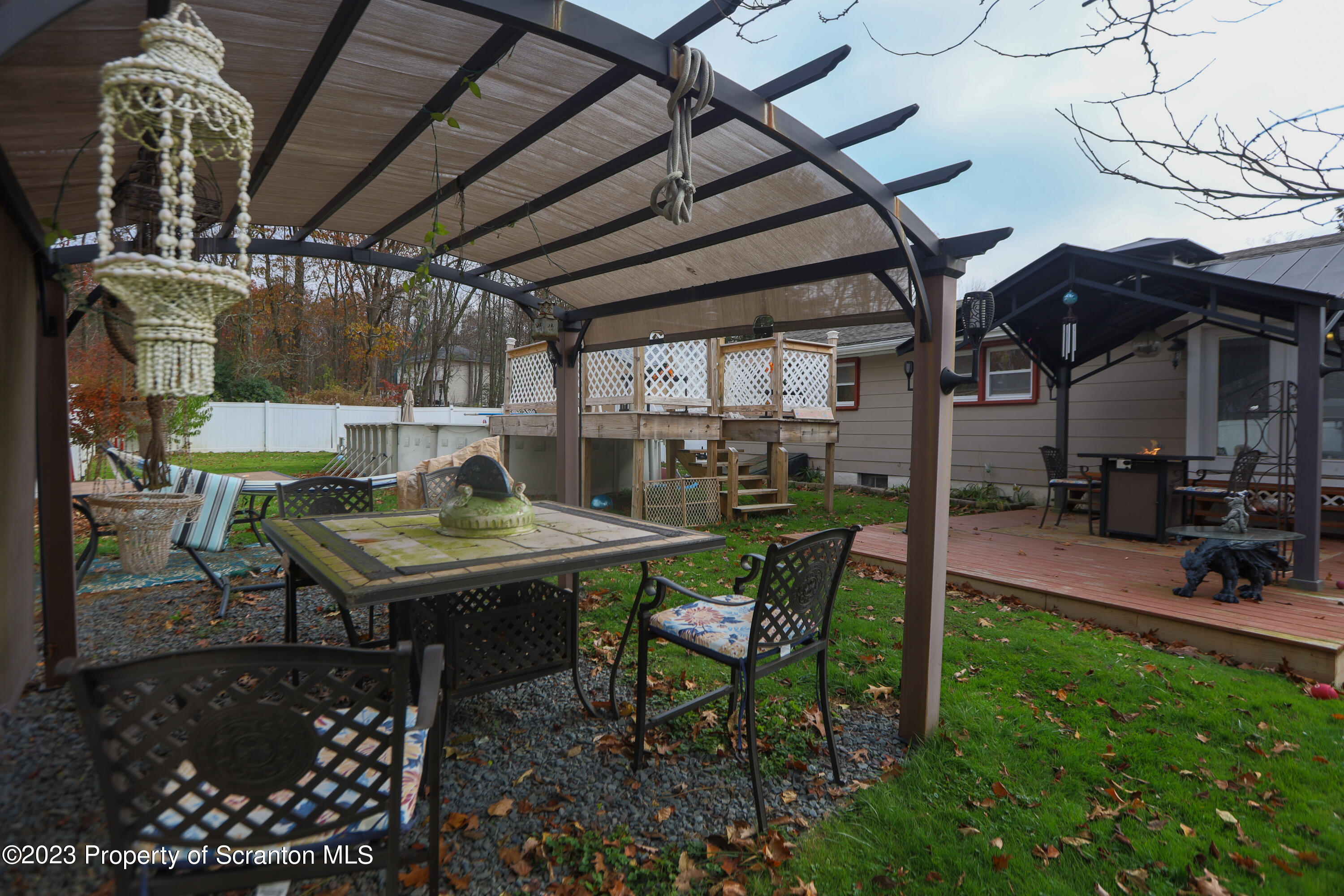 740 Weavertown Road Shavertown, PA 18708 - Photo 17 of 82 a view of a backyard with table and chairs