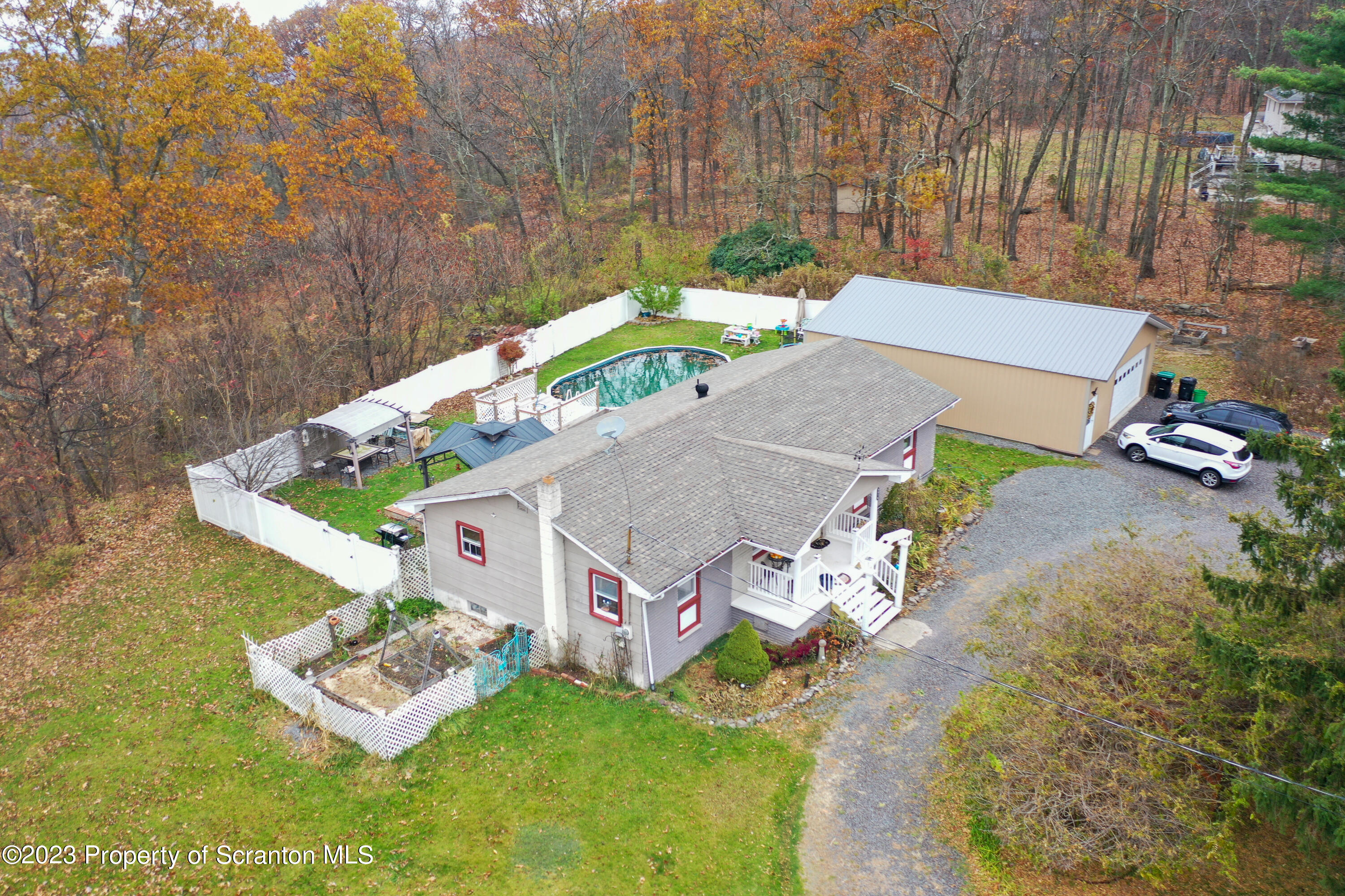 740 Weavertown Road Shavertown, PA 18708 - Photo 63 of 82 an aerial view of a house with a yard