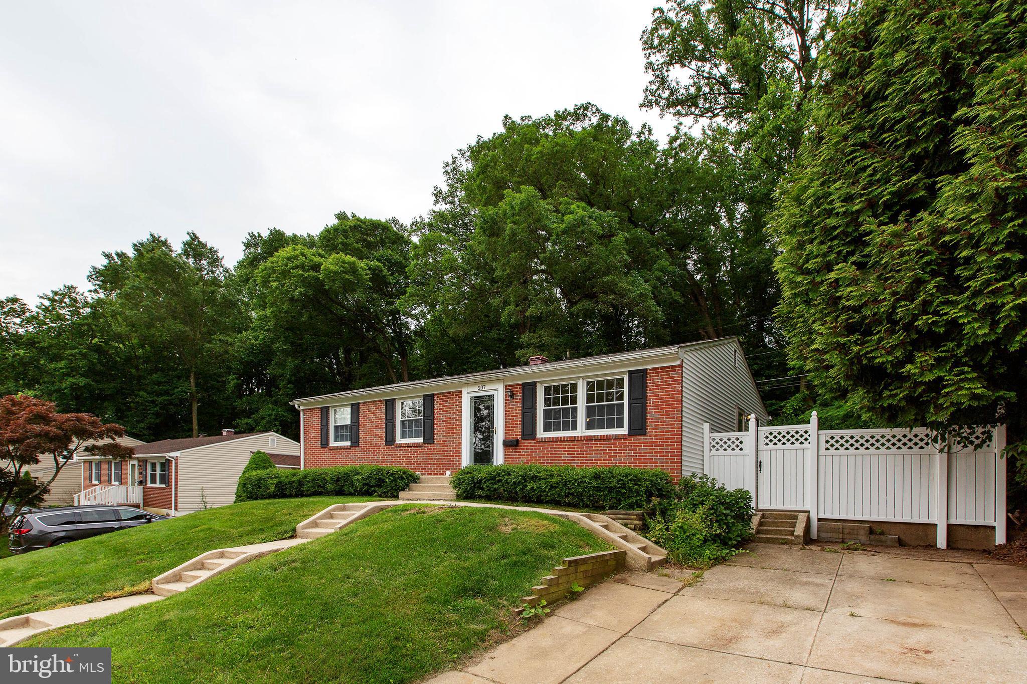 237 Walgrove Road Reisterstown, MD 21136 - Photo 3 of 38 Driveway leads to a fenced patio, deck & backyard!