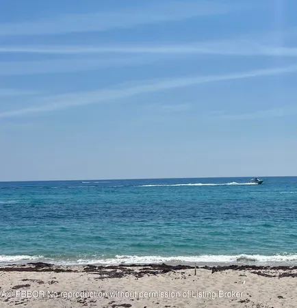 a view of an ocean beach