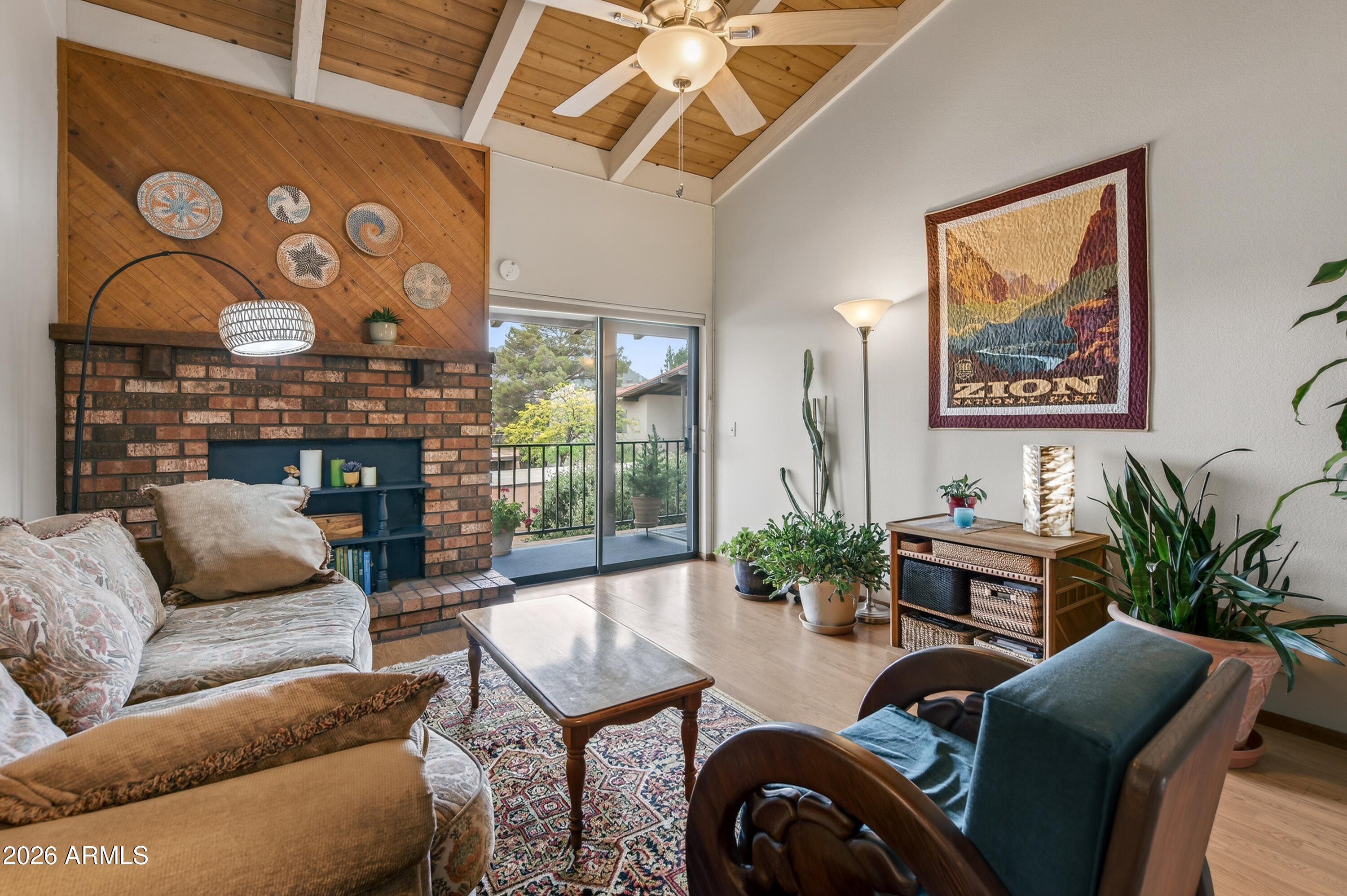 65 Verde Valley School Road, Unit B14 Sedona, AZ 86351 - Photo 14 of 25 a living room with furniture and a large window