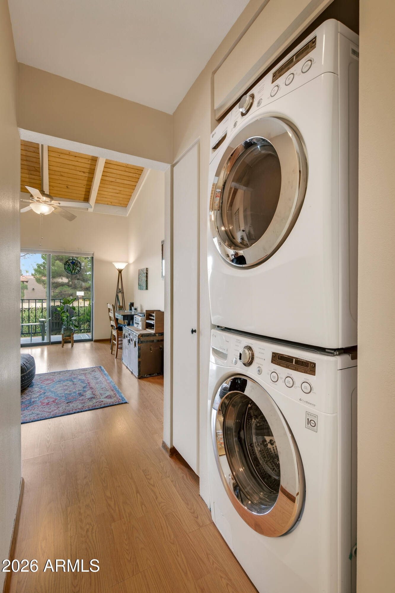 65 Verde Valley School Road, Unit B14 Sedona, AZ 86351 - Photo 20 of 25 a view of a hallway with washer and dryer