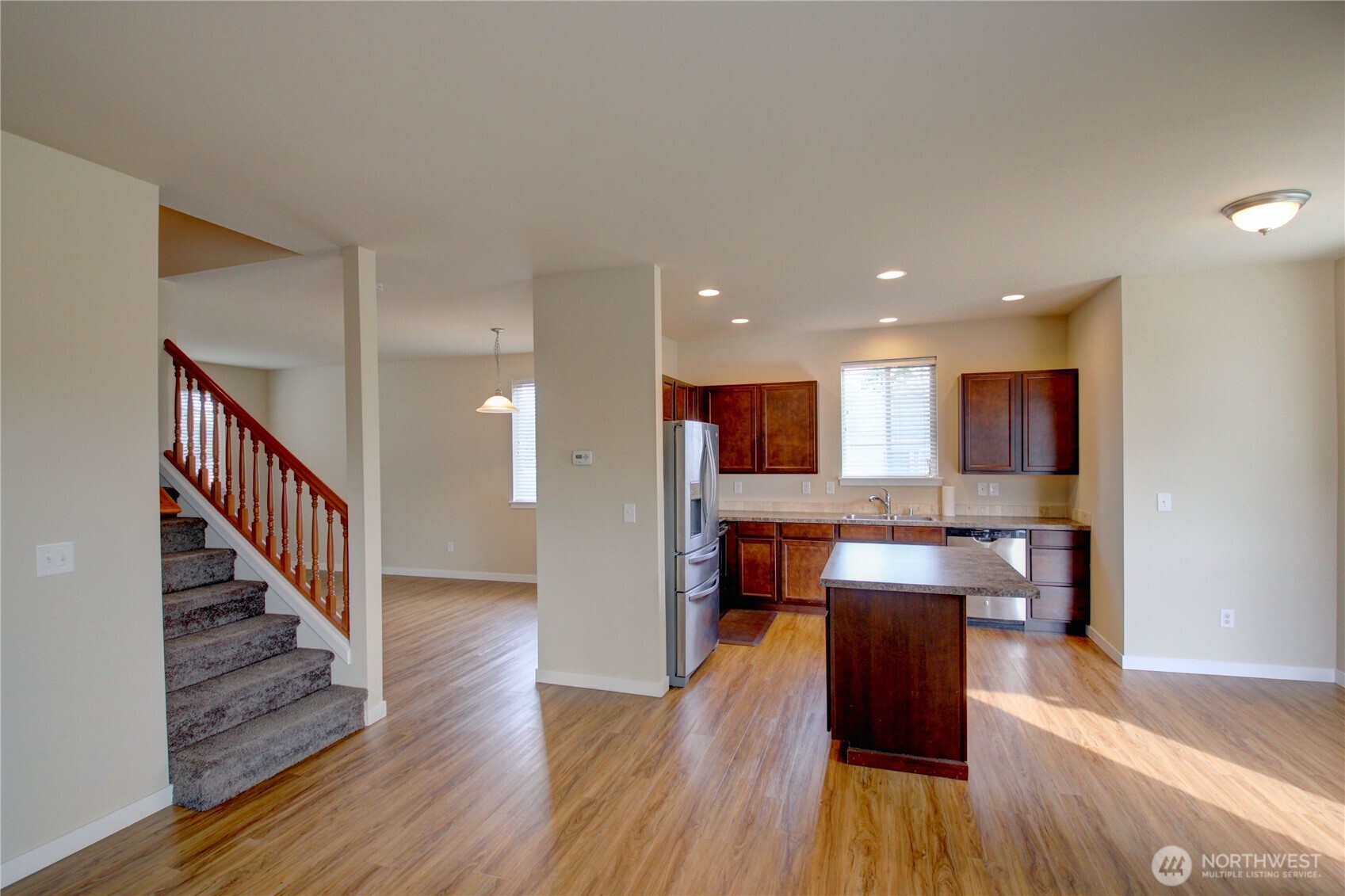 1709 Hillcrest Loop Mount Vernon, WA 98274 - Photo 11 of 40 a view of kitchen with wooden floor and electronic appliances