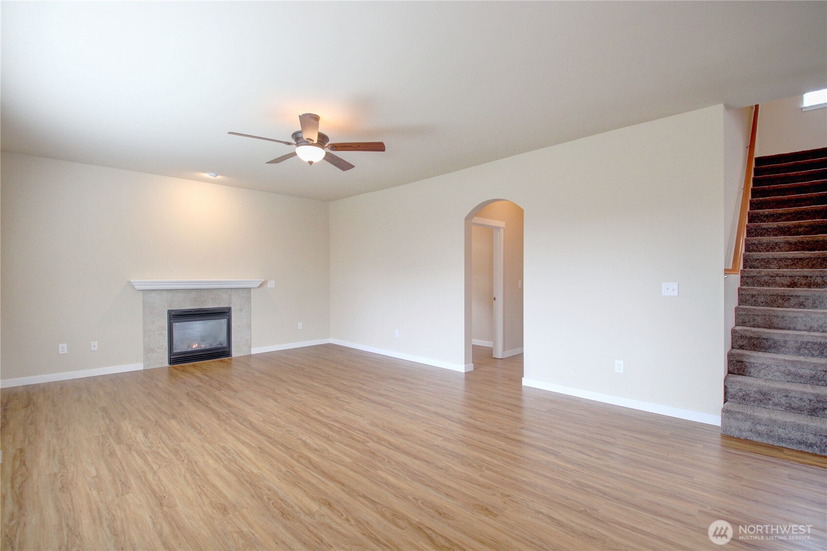 1709 Hillcrest Loop Mount Vernon, WA 98274 - Photo 14 of 40 a view of an empty room with ceiling fan and window